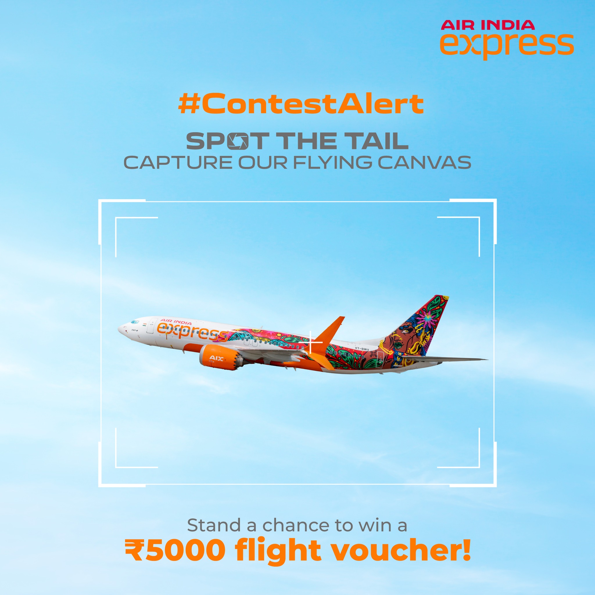 Air India Express Facebook ad: This our Flying Canvas is ready to steal…