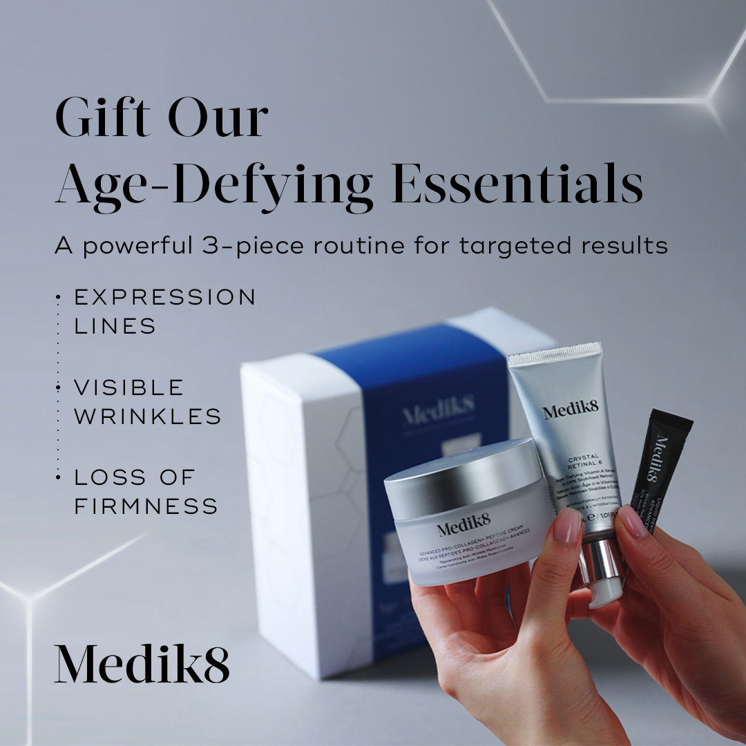 Medik8 Facebook ad: Clinically Proven. Expertly Curated.