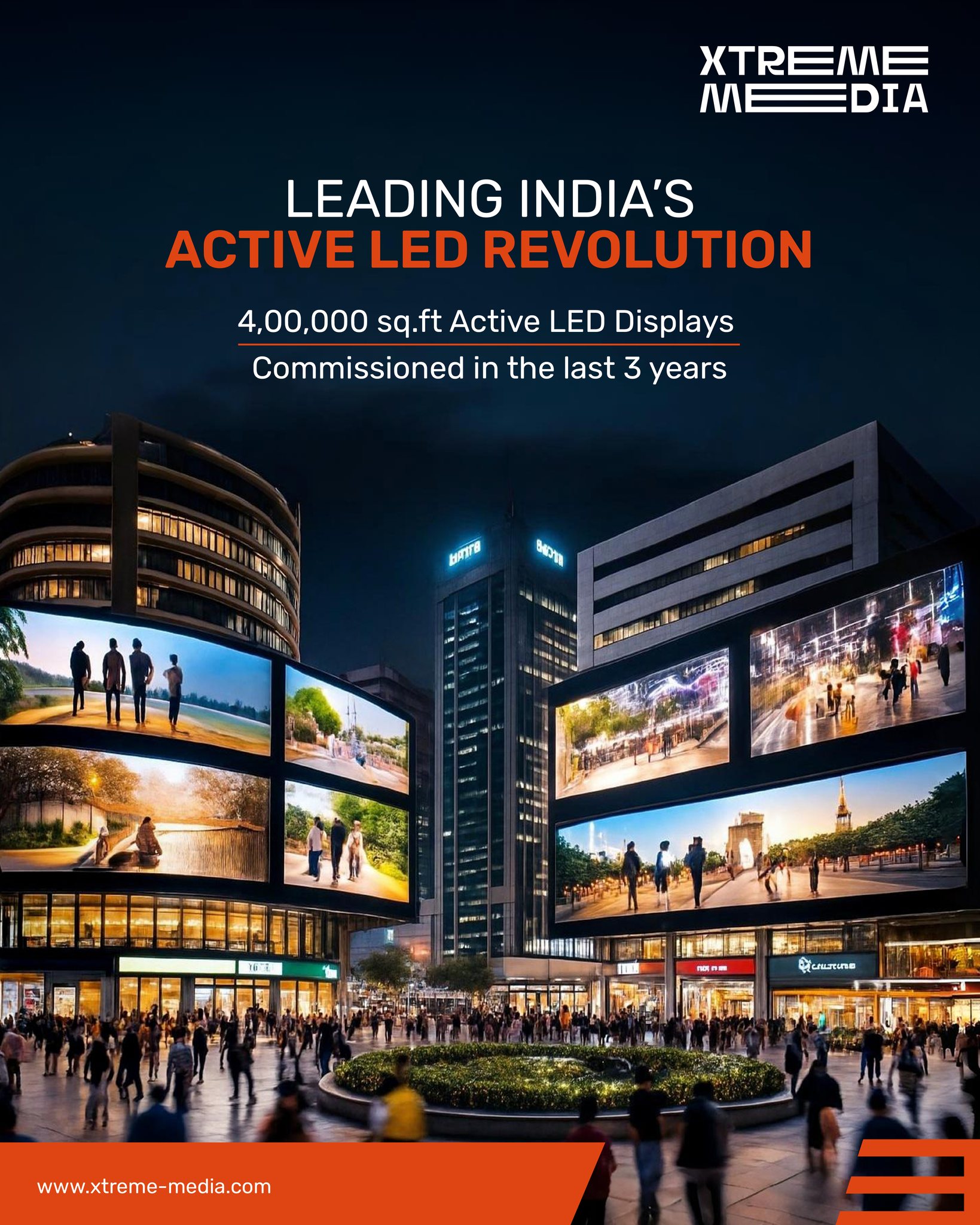 Xtreme Media Pvt. Ltd Facebook ad: Leading India’s Active LED revolution.