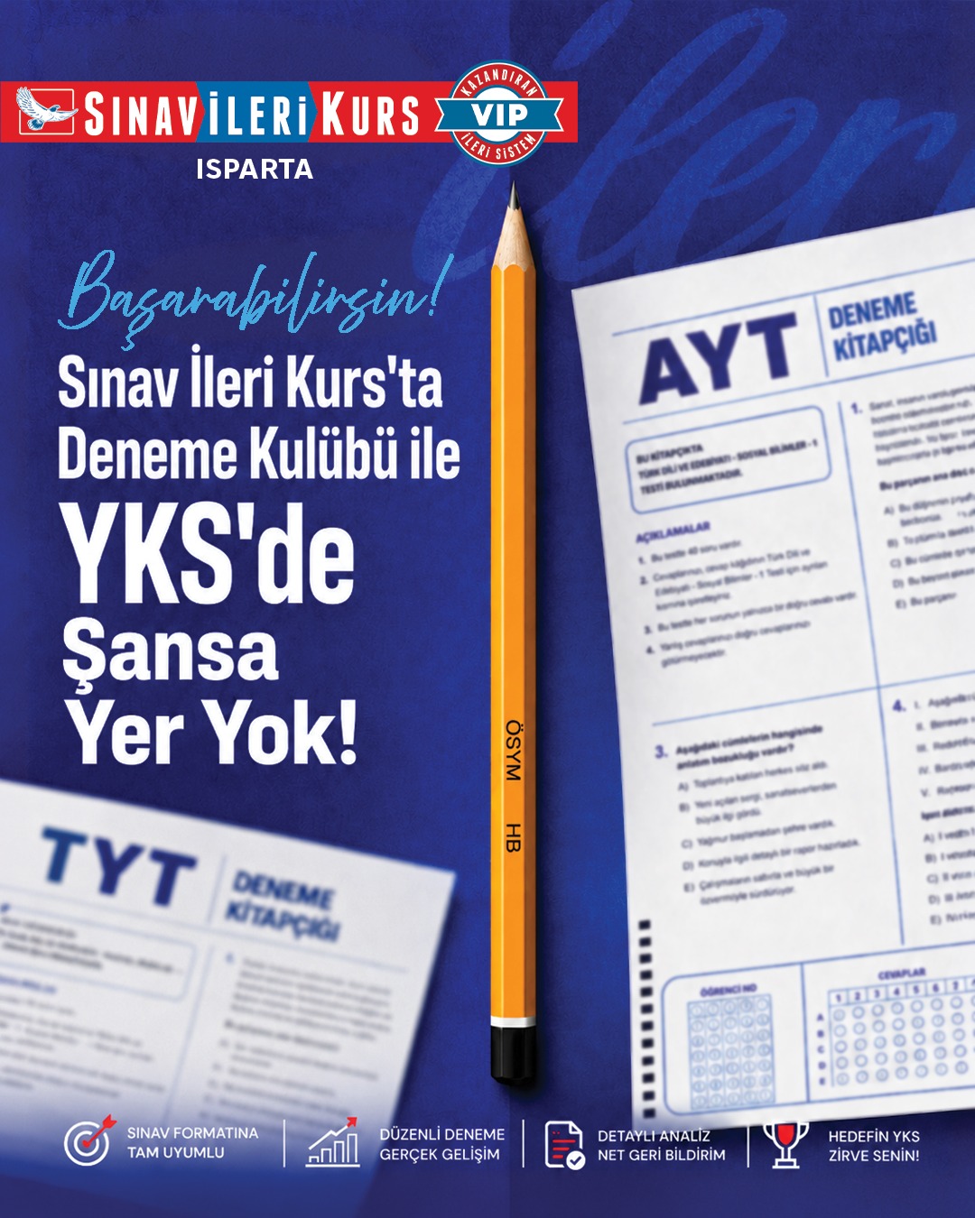 Isparta Sınav Eğitim Kurumları Facebook ad: Sınav heyecanını yenmek ve netlerini uçurmak için Deneme…