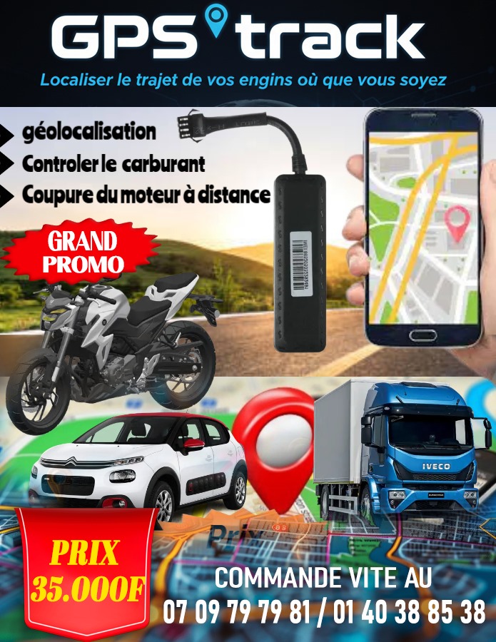 GPS tracker Facebook ad: La sécurité de vos engins motos, voitures est…