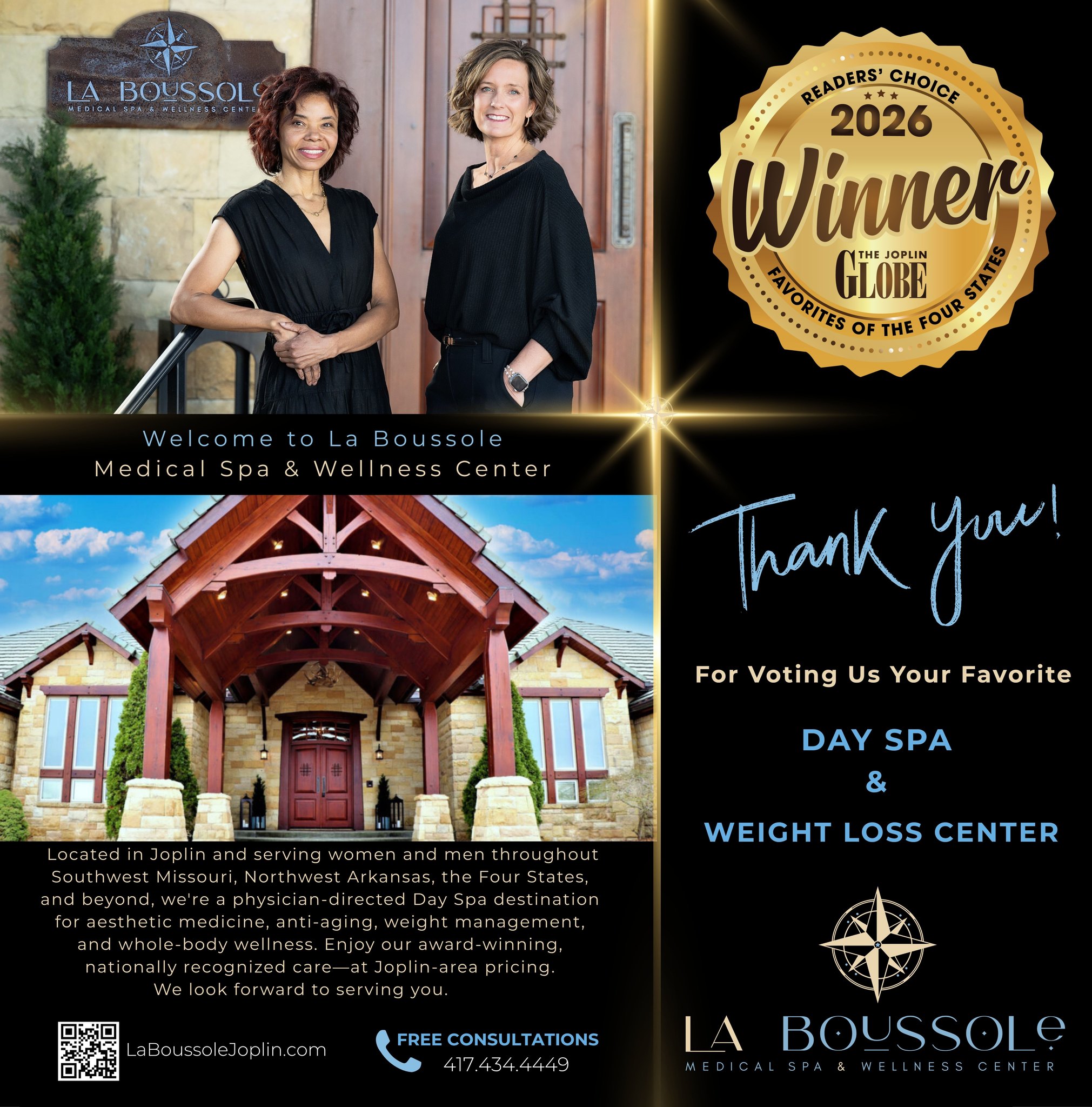 La Boussole Medical Spa and Wellness Center Facebook ad: La Boussole - Medical Spa & Wellness Center - Joplin, MO…