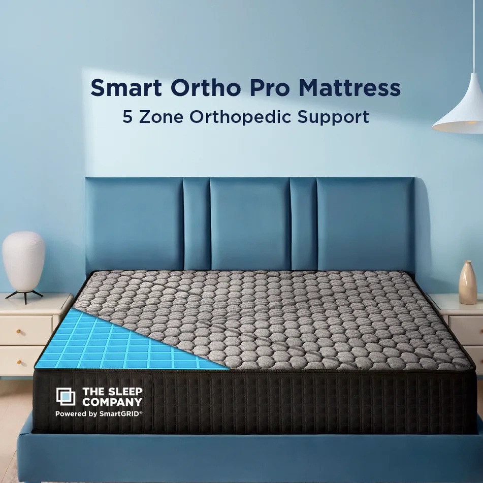 The Sleep Company Facebook ad: India's 1st & Only SmartGRID Mattress.