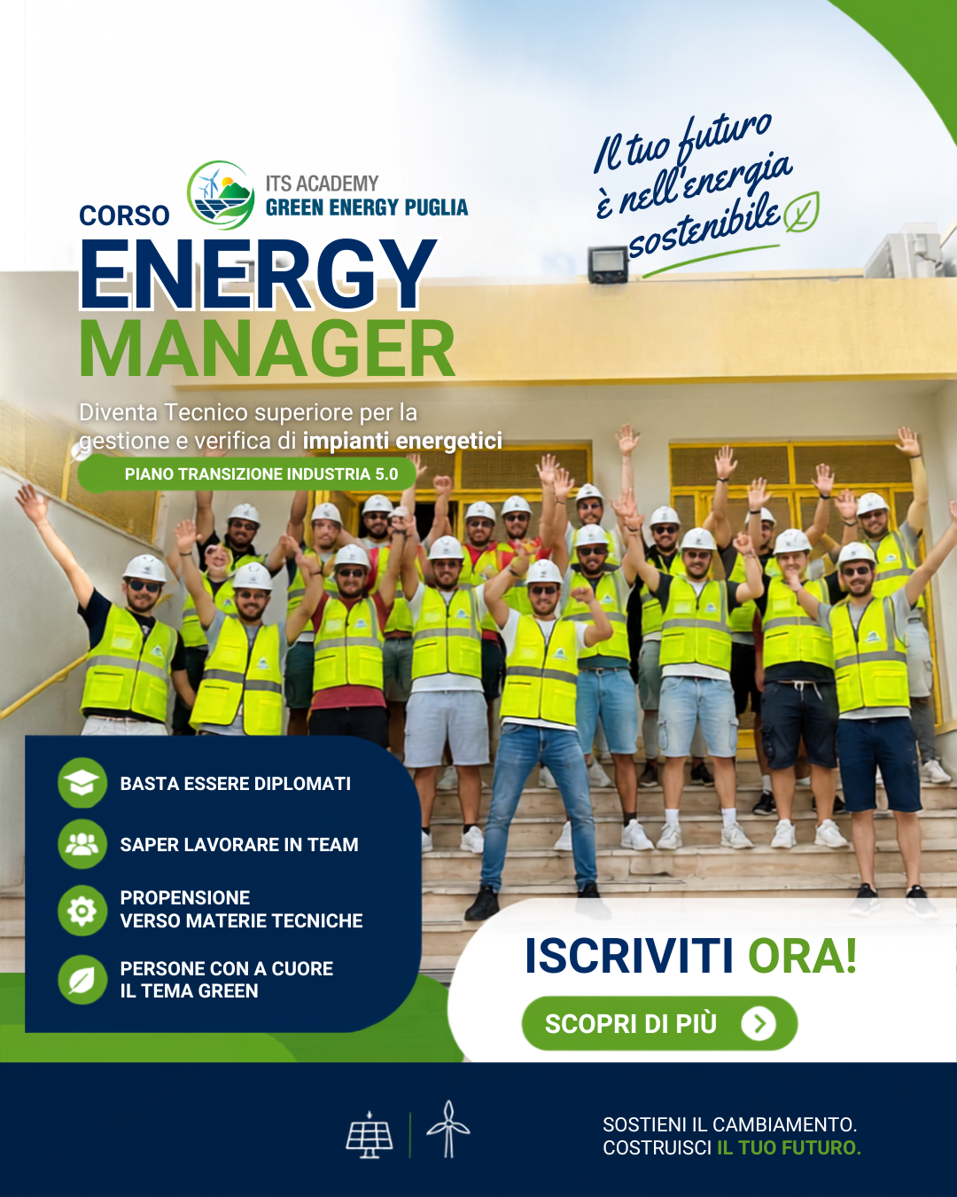 ITS Green Energy Puglia Facebook ad: Contattaci e scopri nuove opportunità!