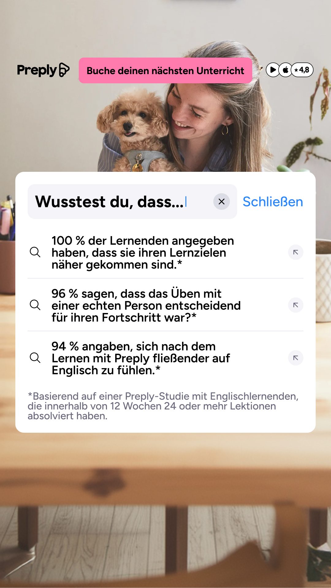 Preply Facebook ad