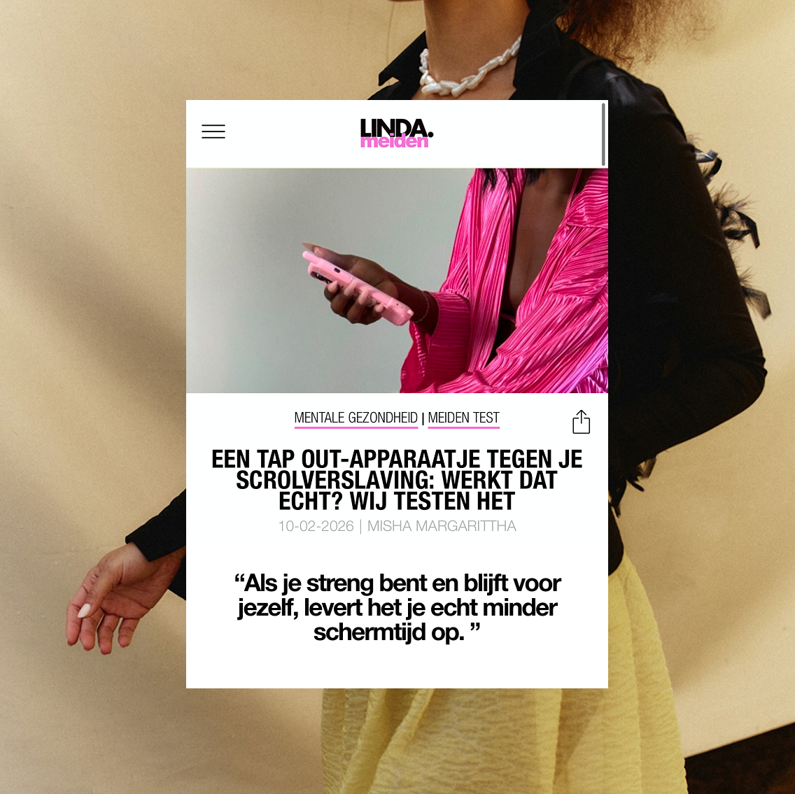 Tap Out Facebook ad
