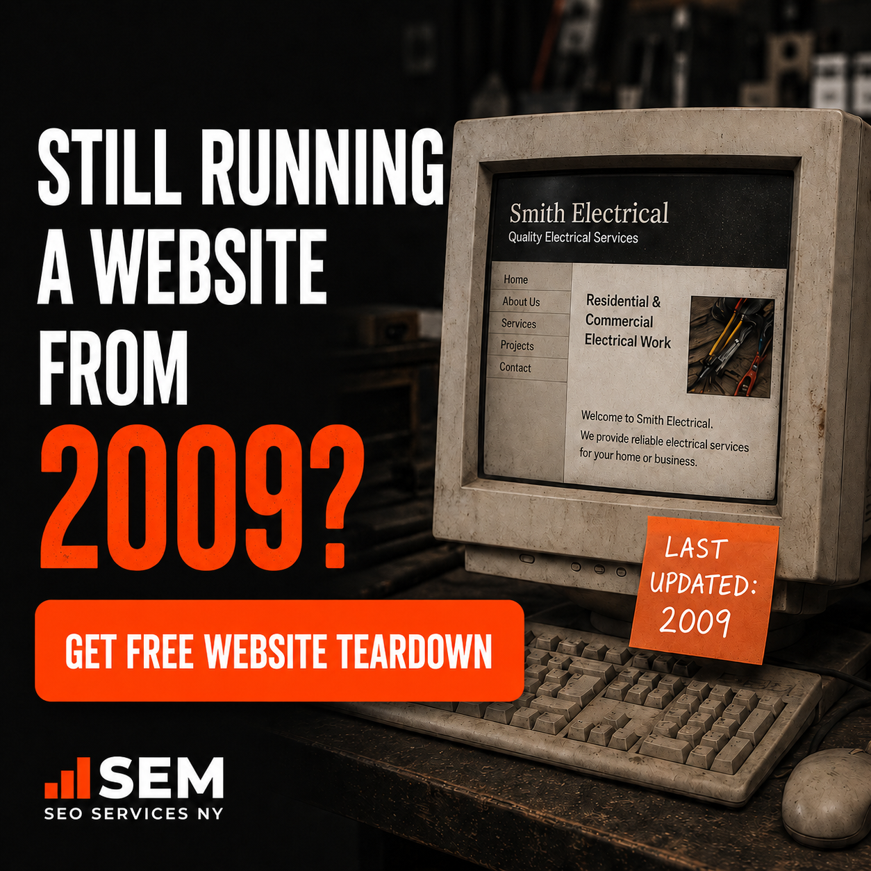 SEM SEO Services NY Facebook ad