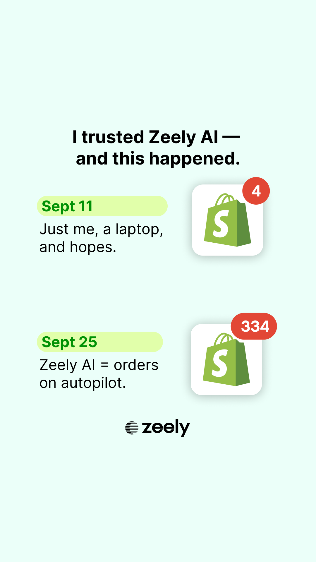 Zeely Facebook ad