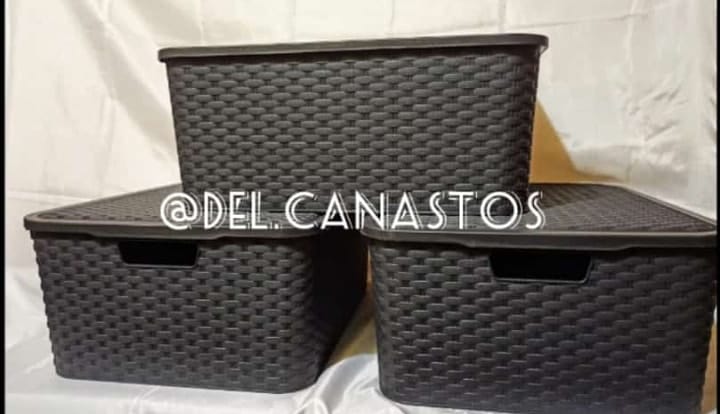 del.canastos Facebook ad: Venta de canastos organizadores y más.