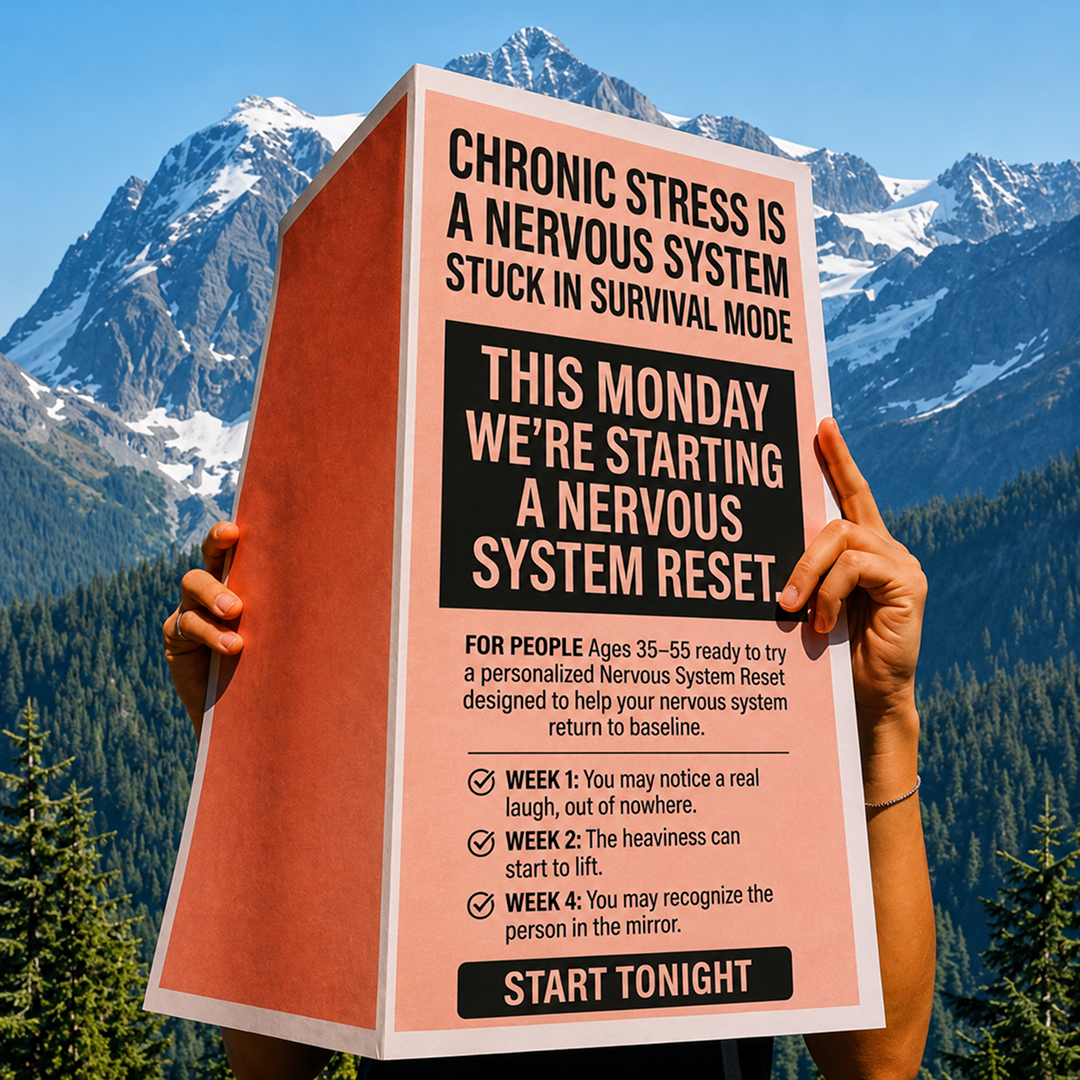Ultiself Self-Improvement Facebook ad: Always On Edge? Here's Your Reset.