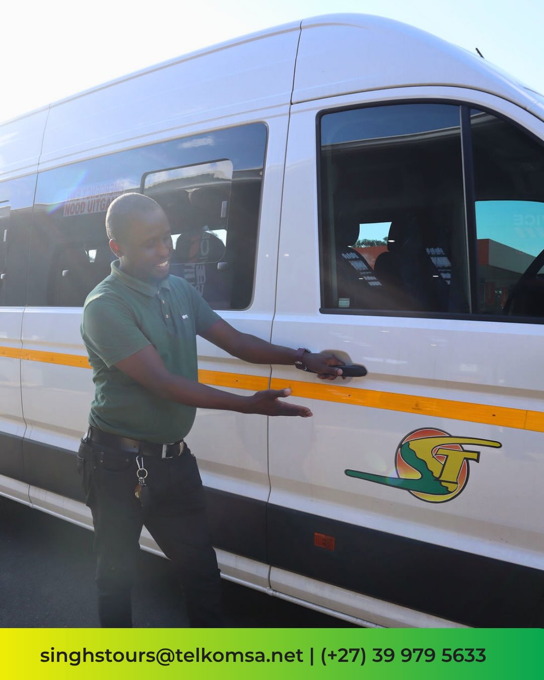 Singh's Tours Facebook ad: Looking for reliable, comfortable tours across South Africa?