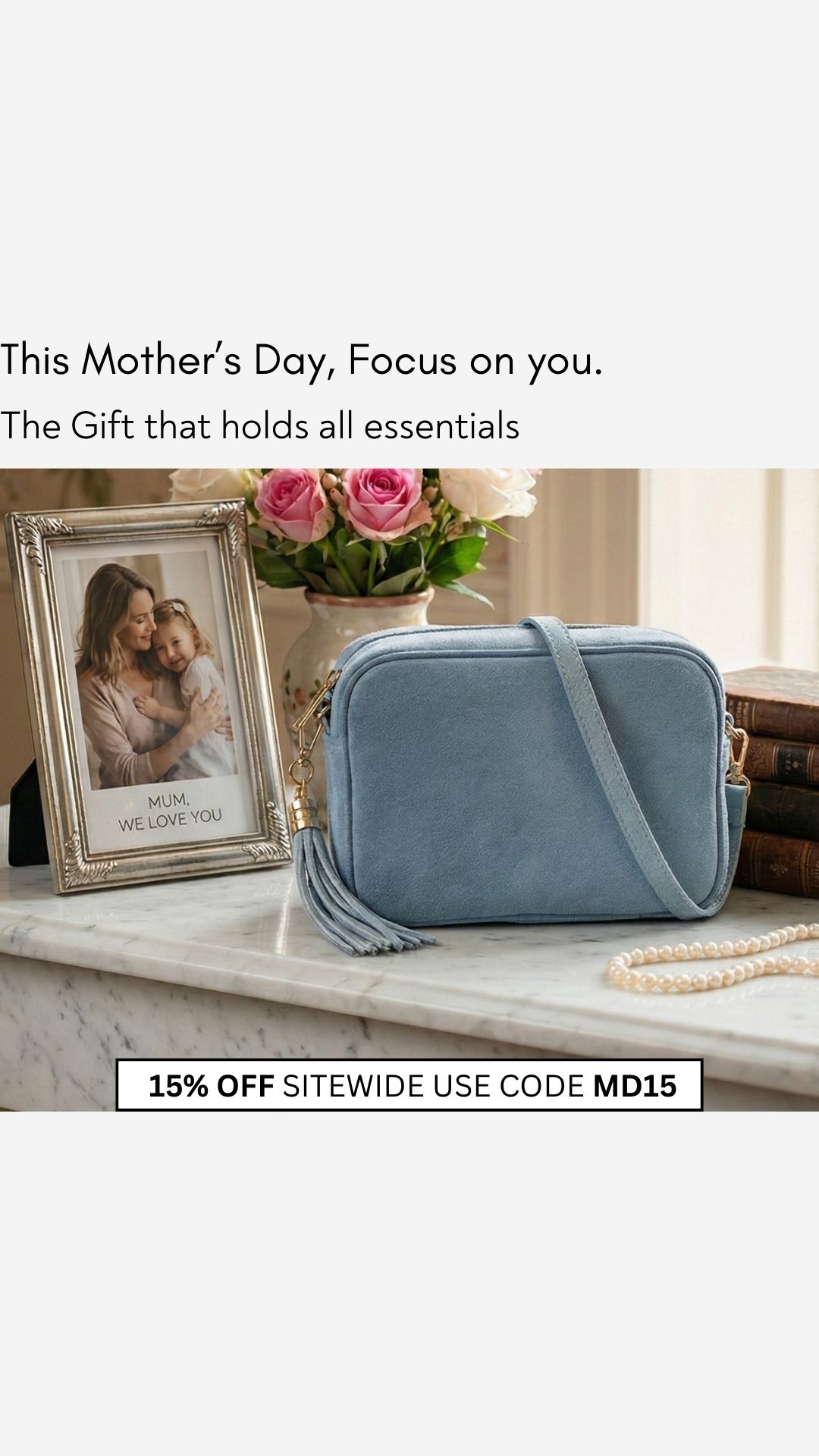 Elie Beaumont Facebook ad: 15% Off Mother's Day Gifts