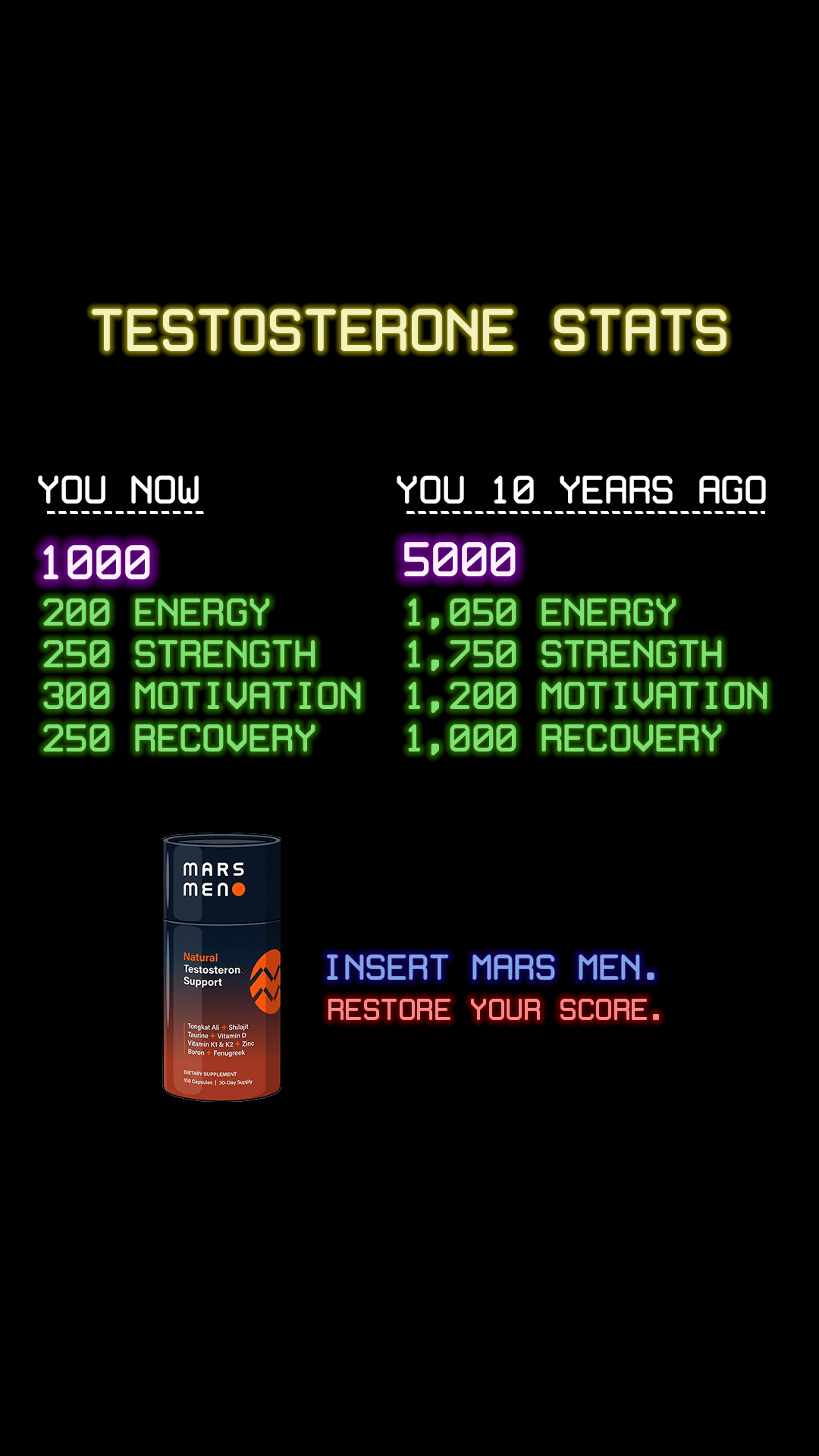 Mars Men Facebook ad