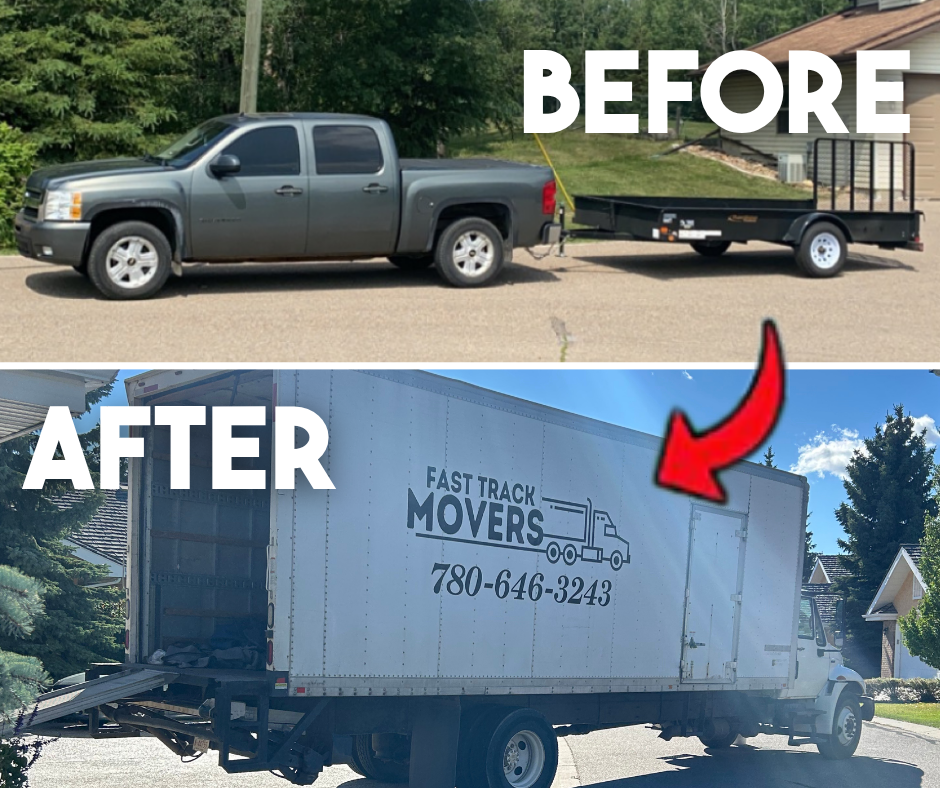 FastTrack Movers Facebook ad: fasttrackmovers.ca/camrose/