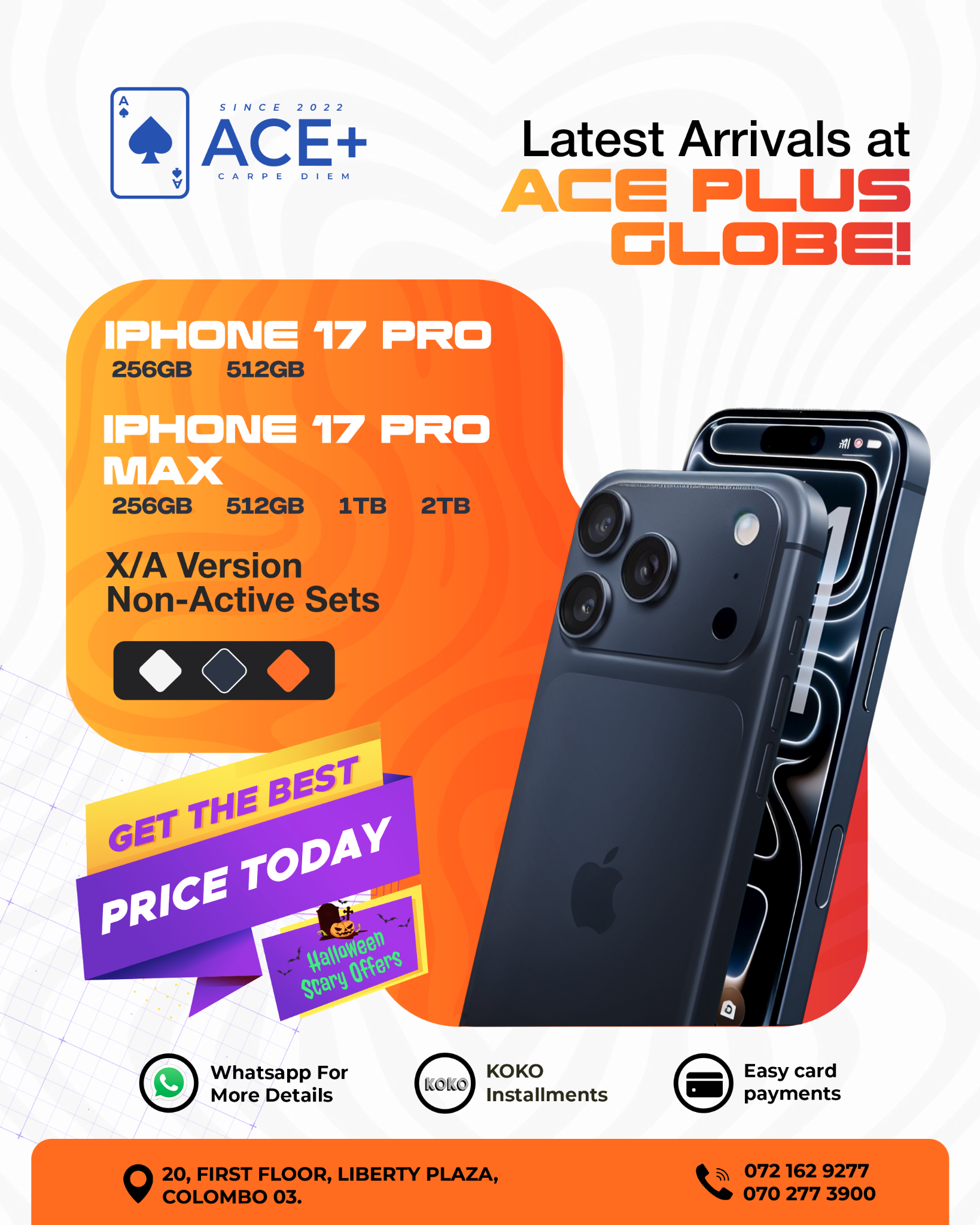 Aceplusglobe Facebook ad from Oct 29, 2025