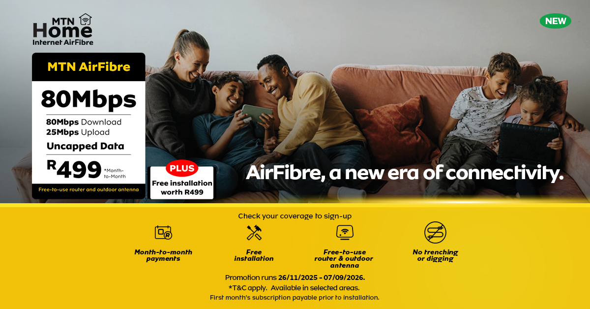 MTN South Africa Facebook ad