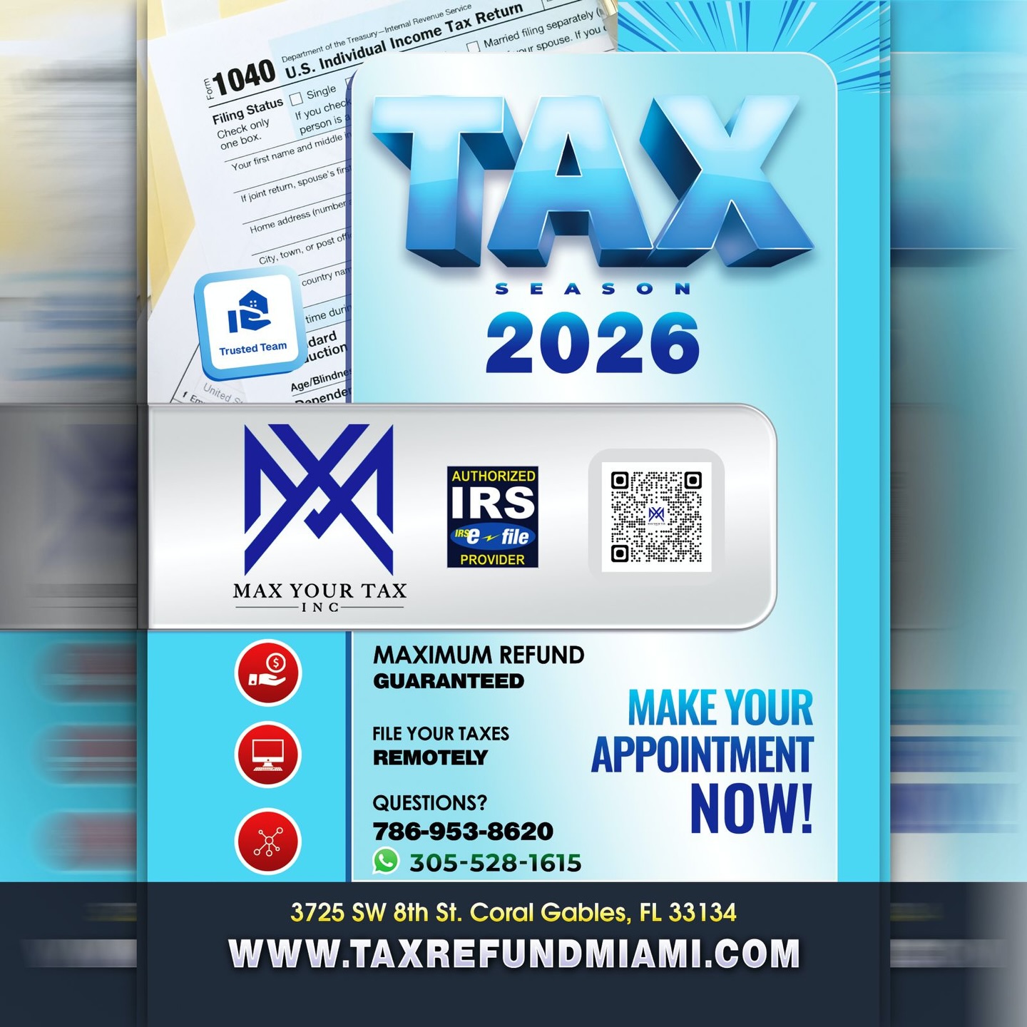 Max Your Tax, Inc. Facebook ad
