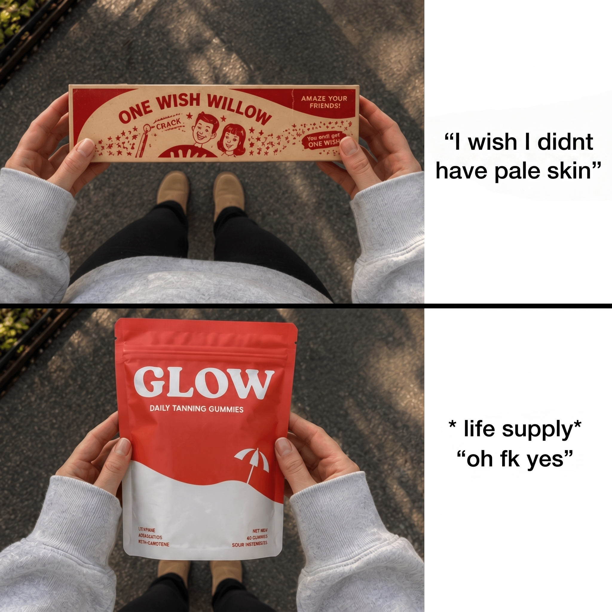 Glow Gummies Facebook ad