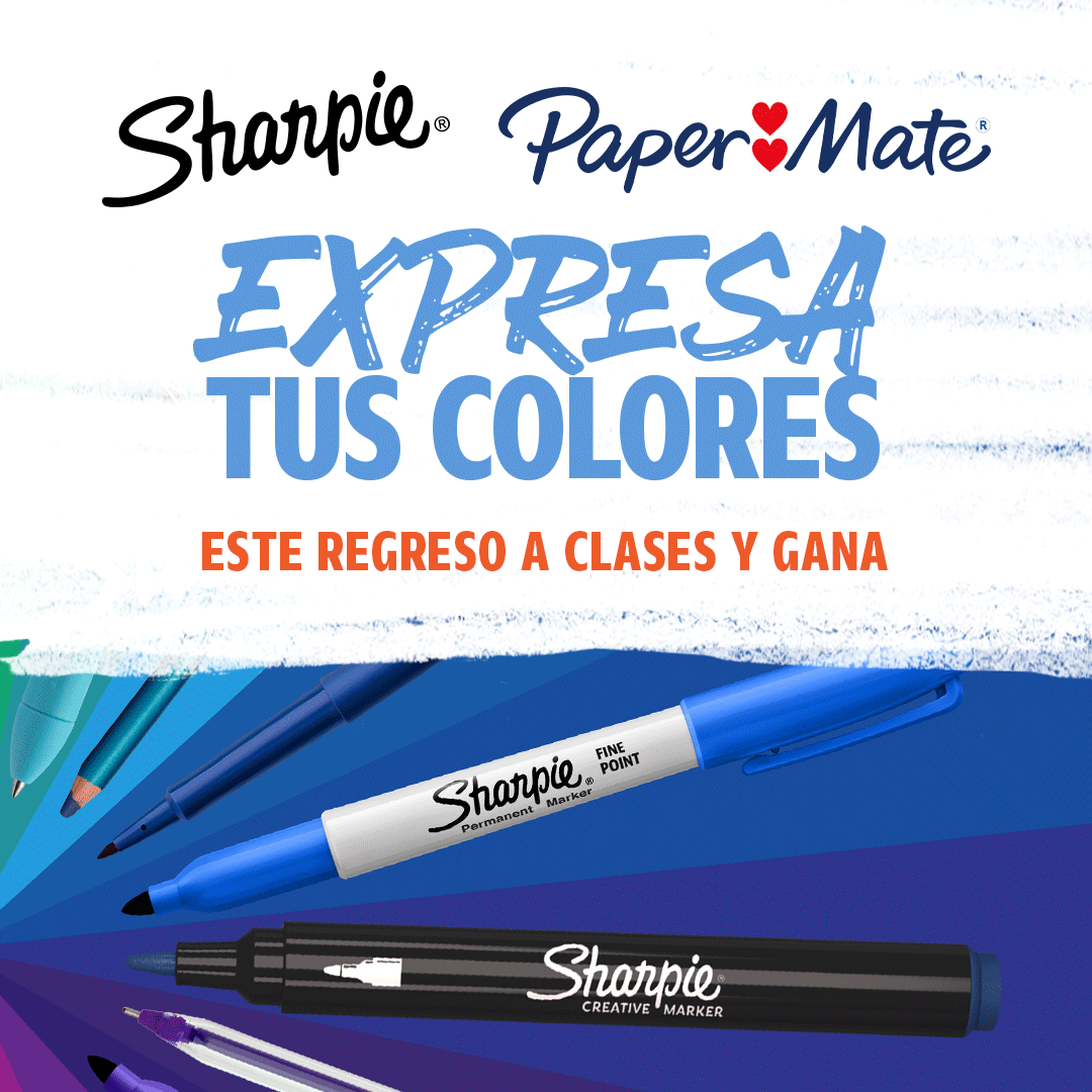 Sharpie Col Facebook ad: Este regreso a clases expresa tus colores incluyendo…