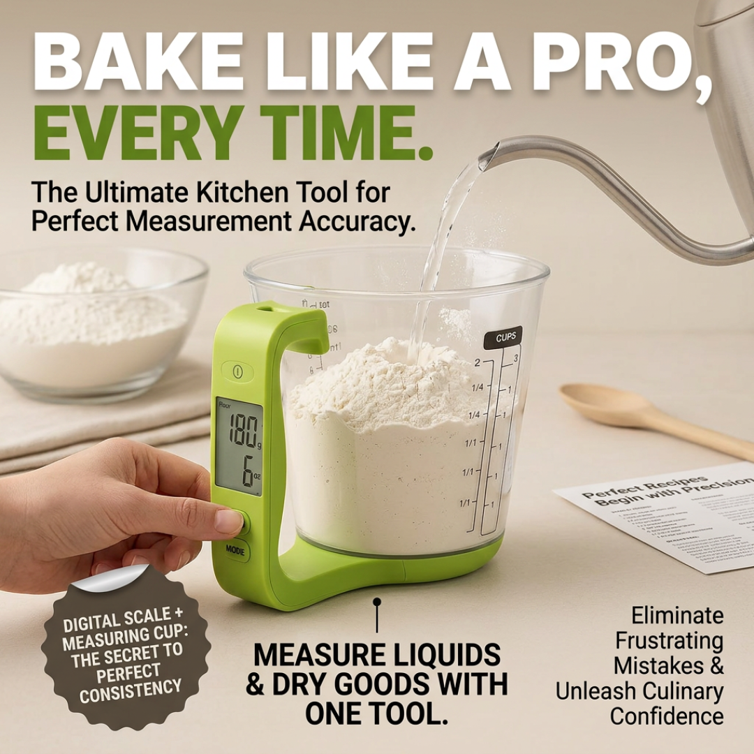 Krosk Facebook ad: Cooking made precise! Our Digital LCD Measuring Cup…