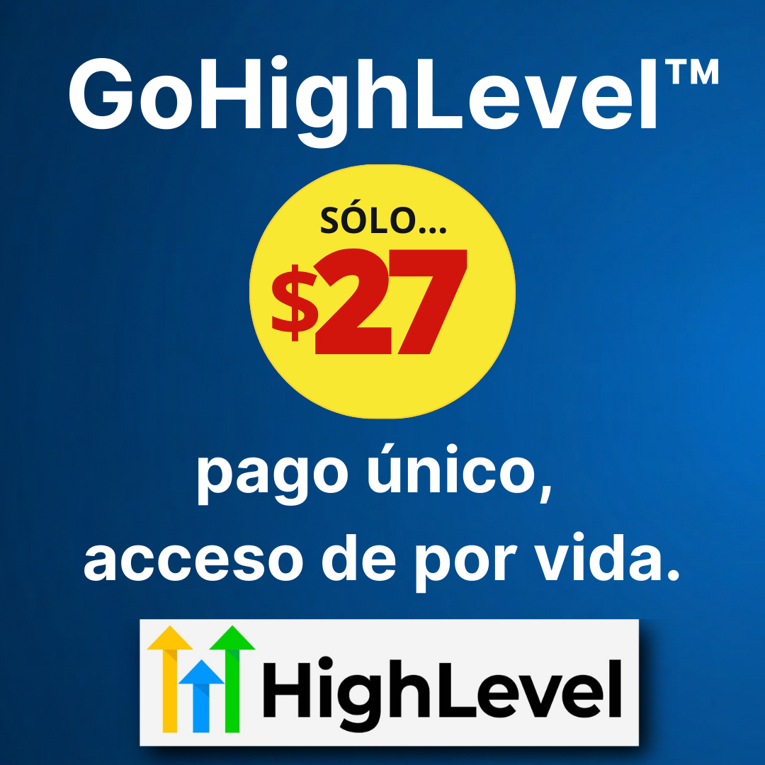 GHL Pago Único Facebook ad: Acceso de Pago Único a GoHighLevel (4.9 • 231 reseñas)
