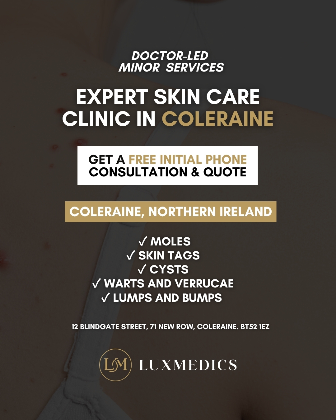 Lux Medics UK Facebook ad from Oct 22, 2025