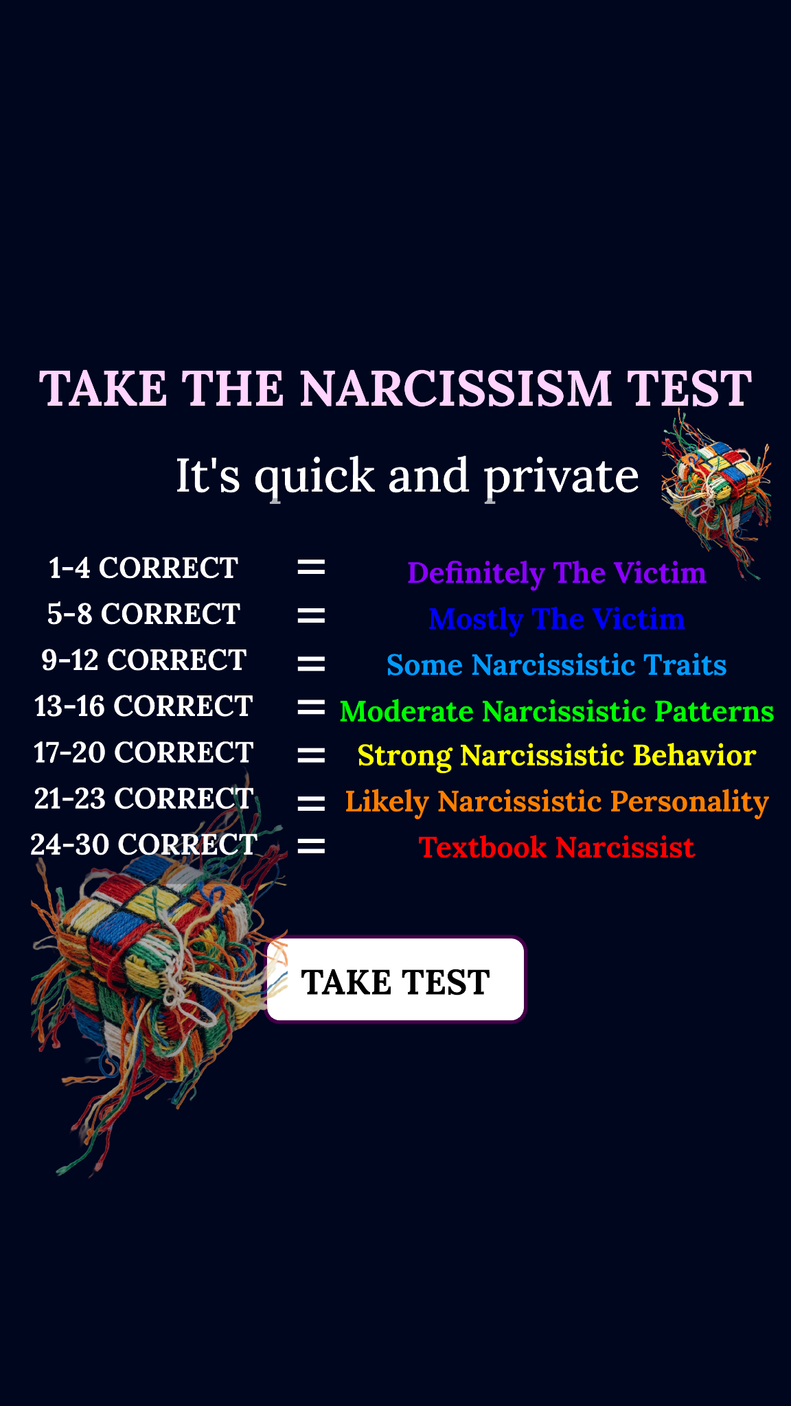Personality Type Facebook ad