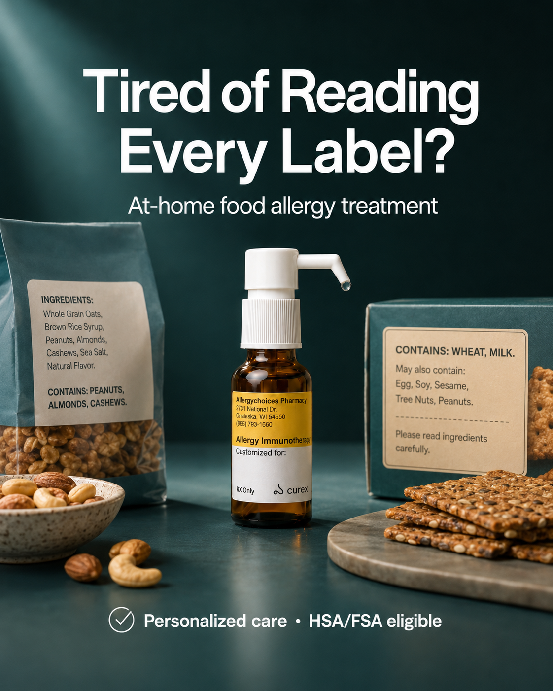 Curex Allergy Facebook ad