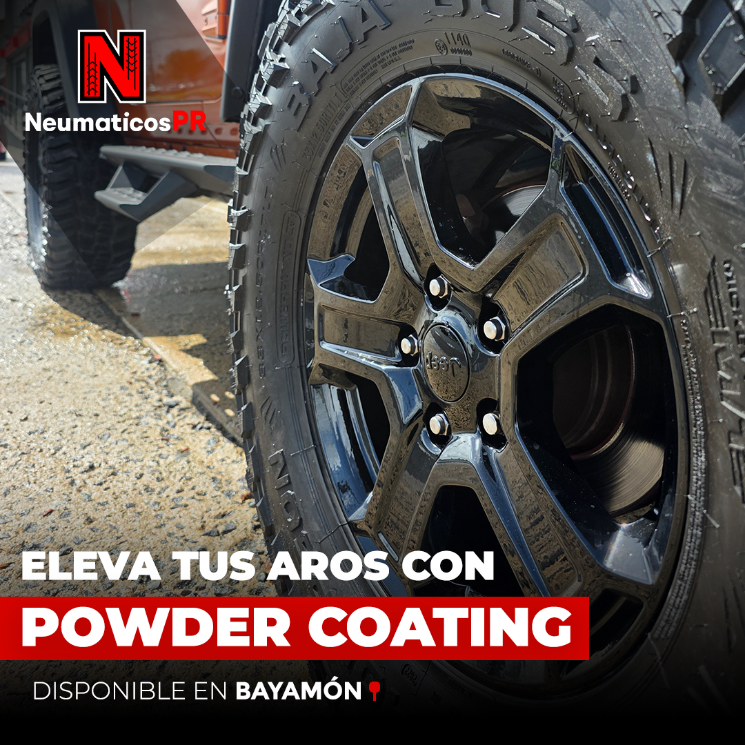 Neumaticos PR Facebook ad: El Powder Coating de Neumáticos PR transforma cada…