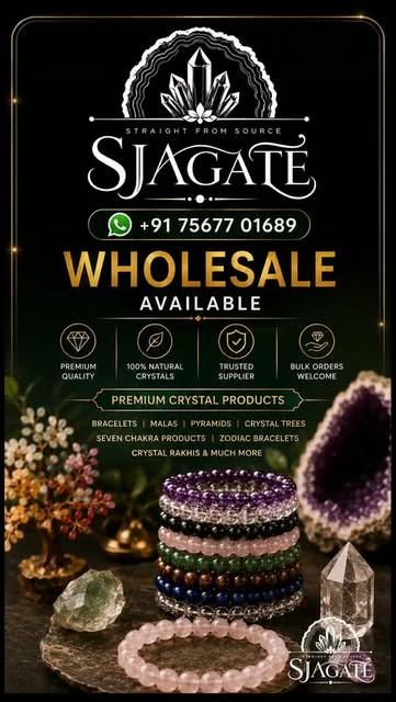 SJ Agate & Crystal Facebook ad: Looking for premium Natural Crystal Products in Bulk?