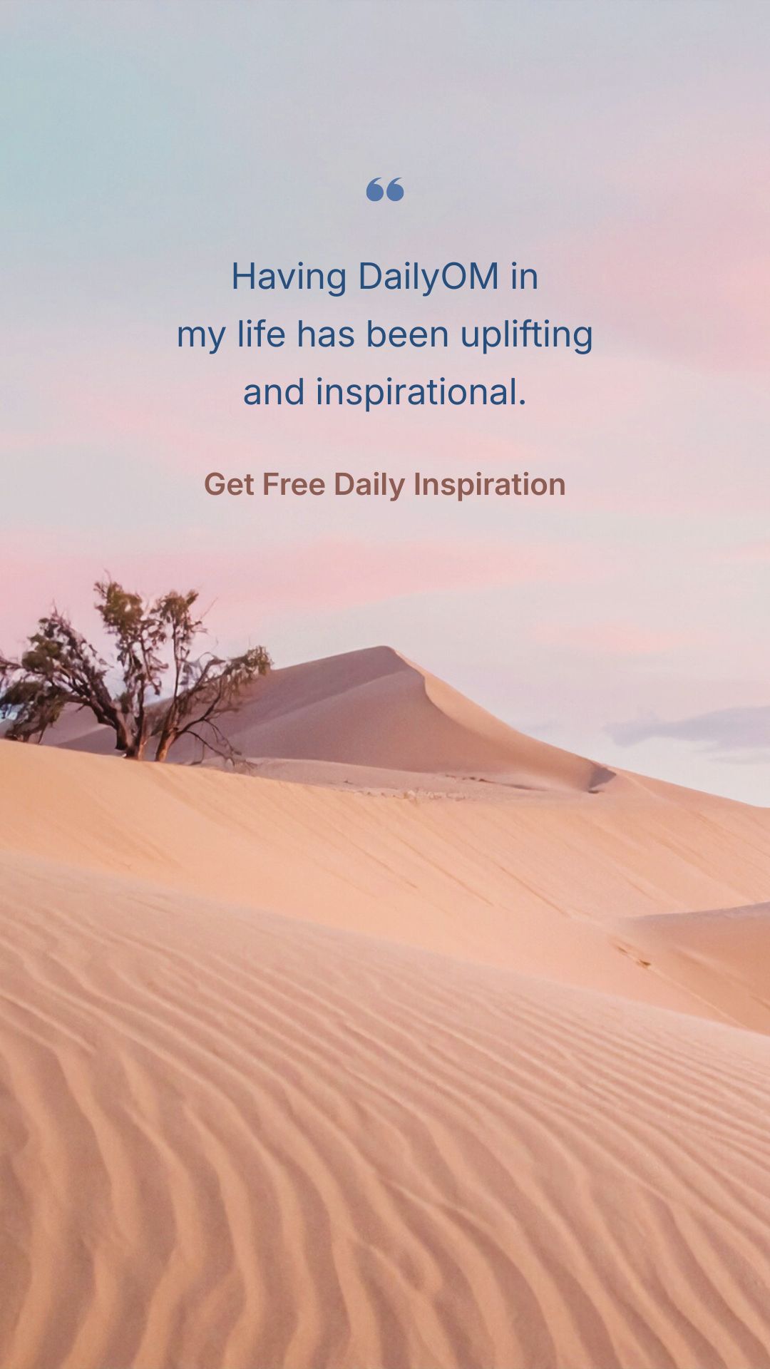DailyOM Facebook ad