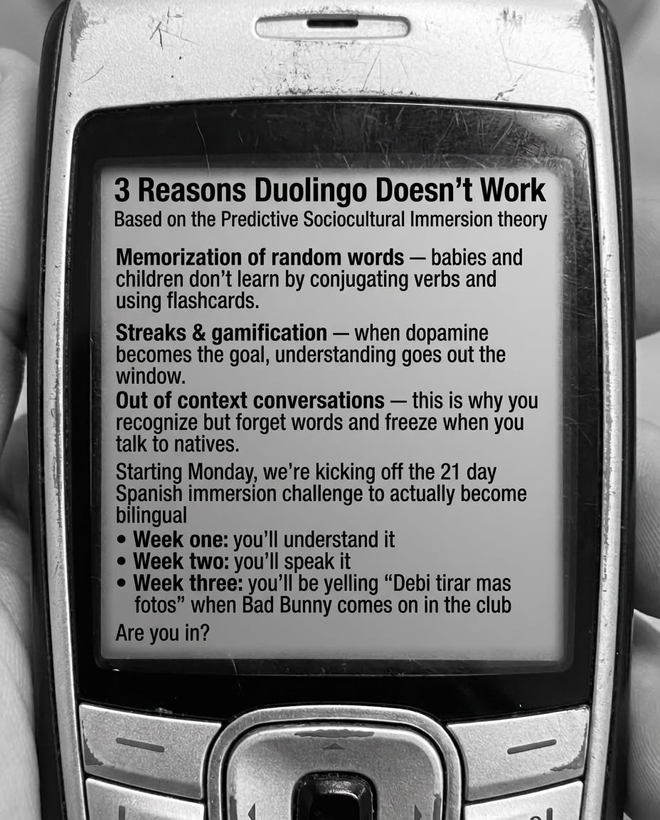 Speak Facebook ad