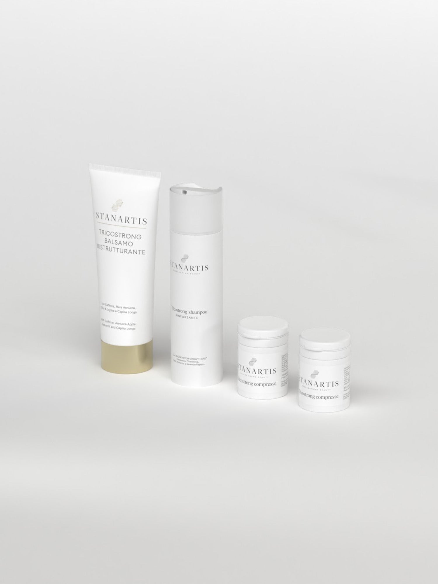 Stanartis Facebook ad: Prova le compresse naturali Tricostrong per stimolare la…