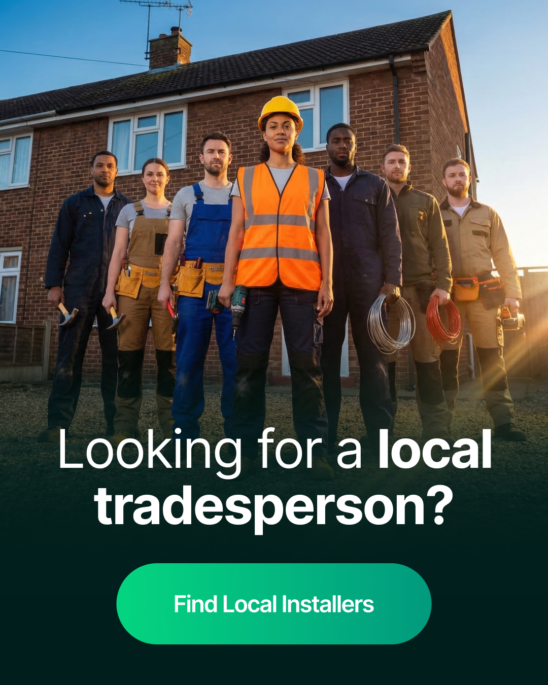 ClickQuotes UK Facebook ad: Ready to find your local tradesperson?