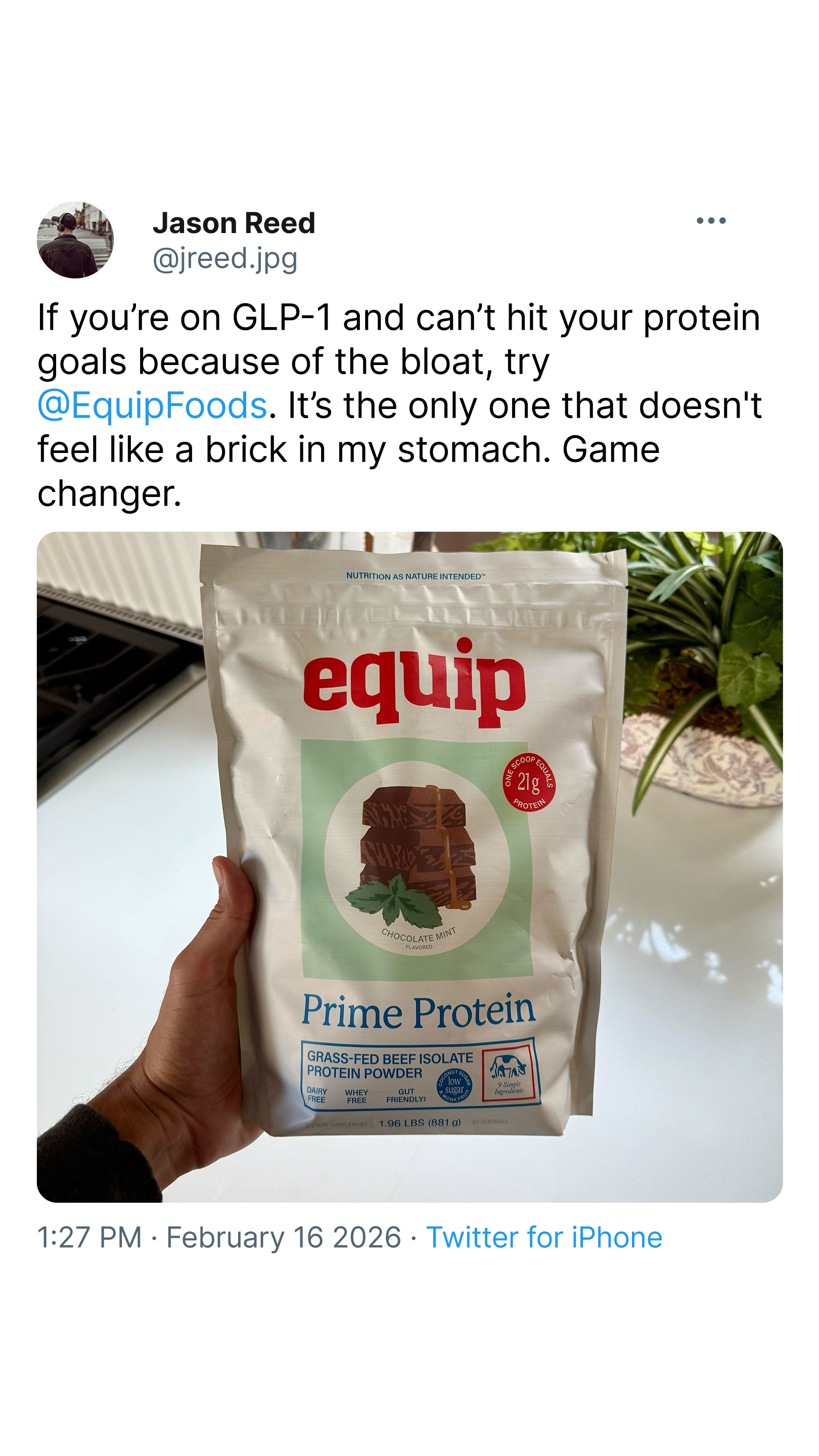 Equip Facebook ad