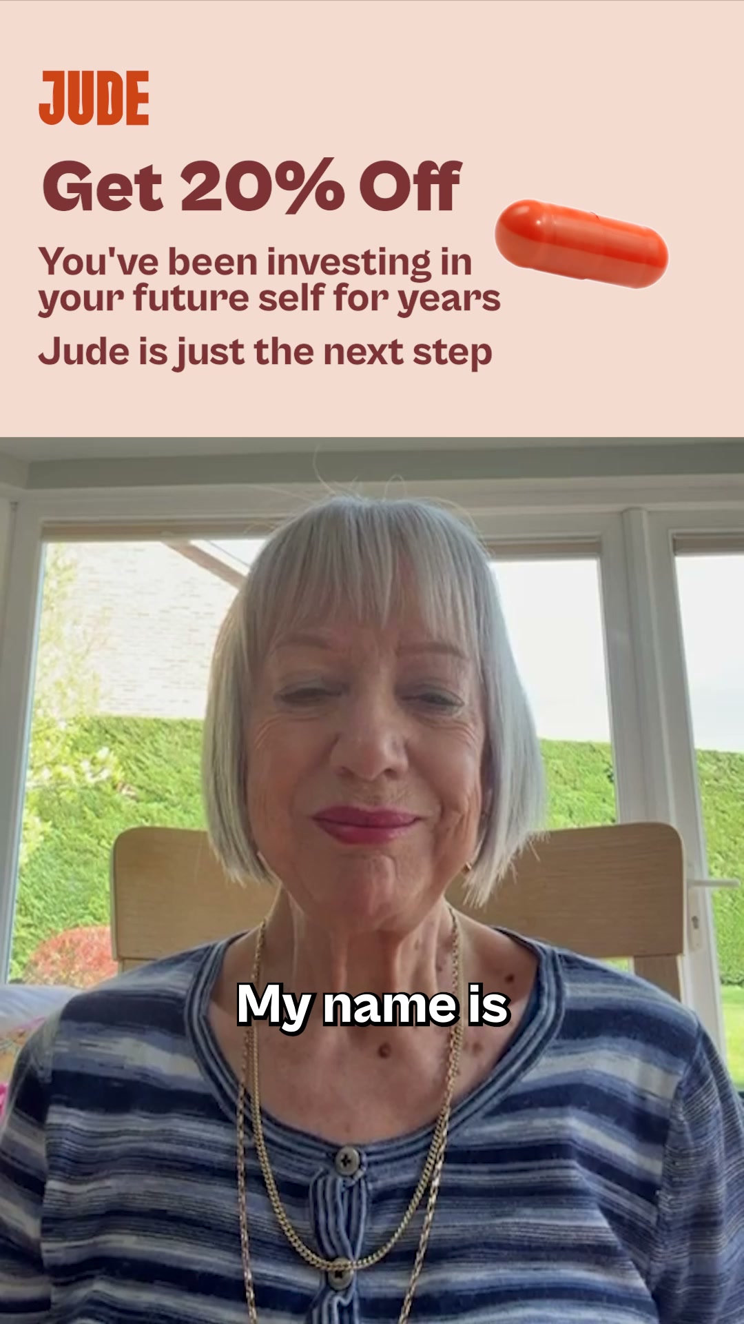 Jude Facebook ad: Special offer for first time customers
