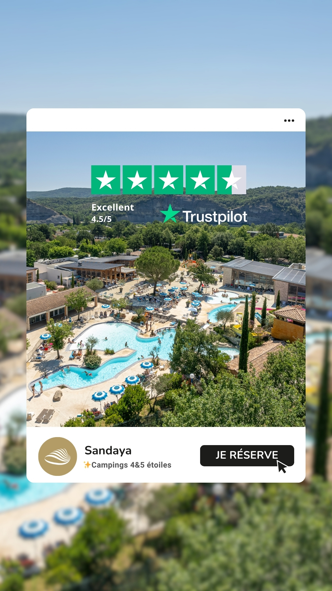 Campings Sandaya Facebook ad