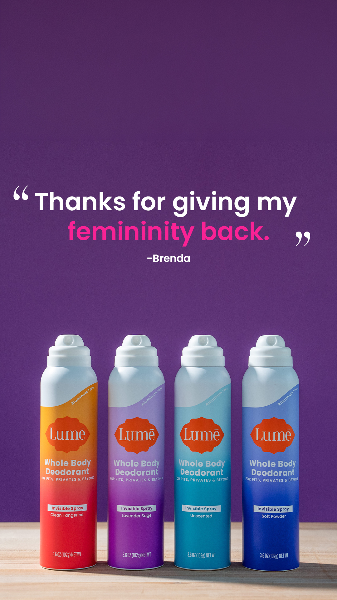 Lume Deodorant Facebook ad