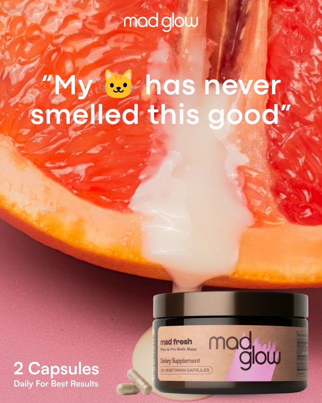 Mad Glow Facebook ad