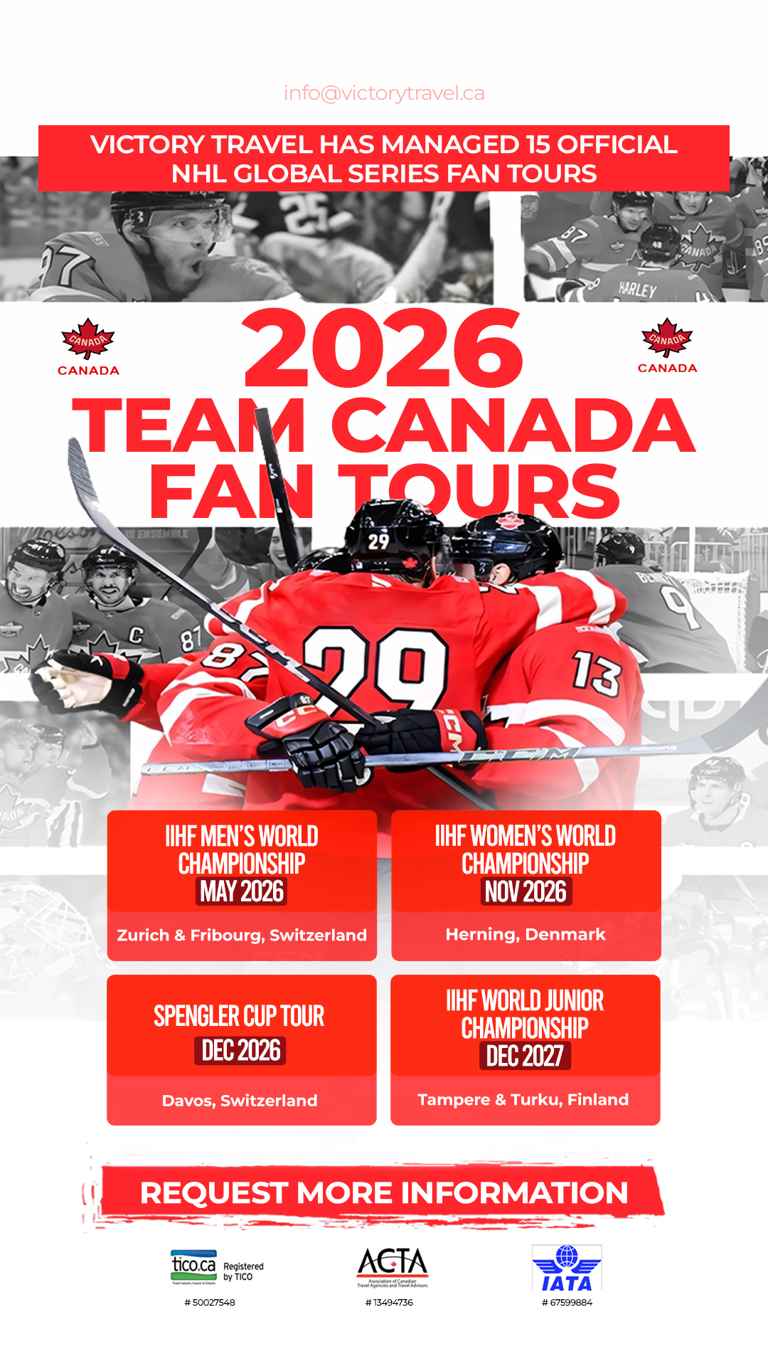 Victory Travel & Events Facebook ad from Jan 13, 2026