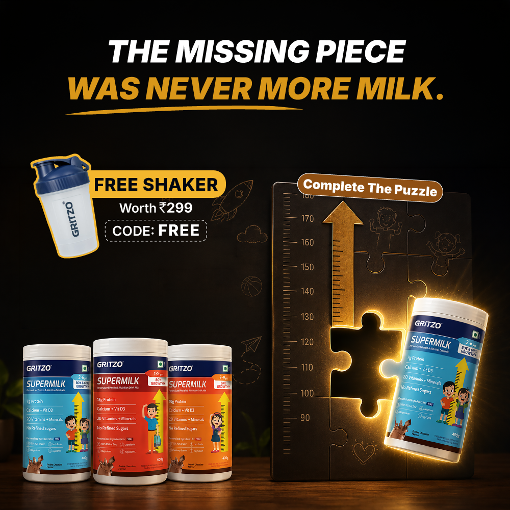 Gritzo - Personalized Nutrition For Your Child Facebook ad from Jul 21, 2026