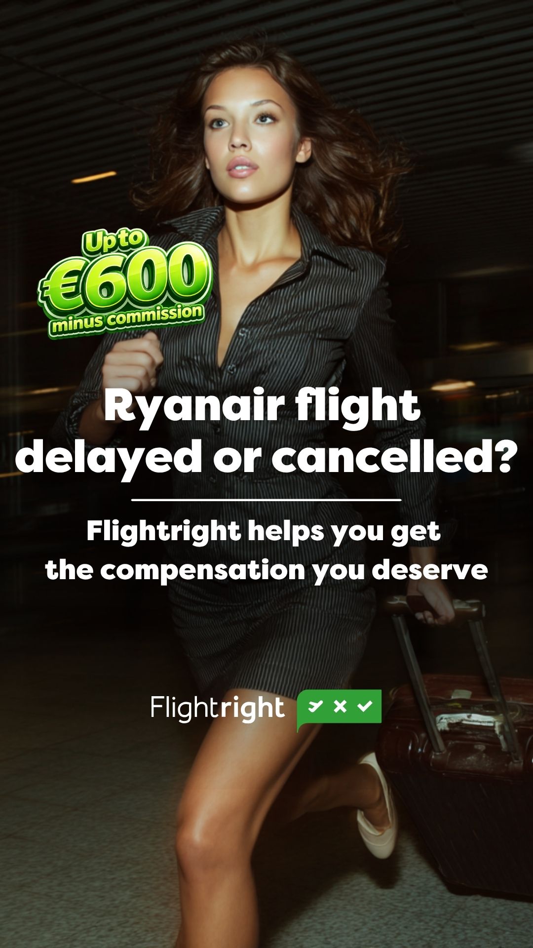 Flightright Facebook ad