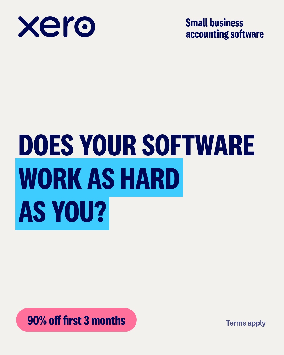 Xero Facebook ad
