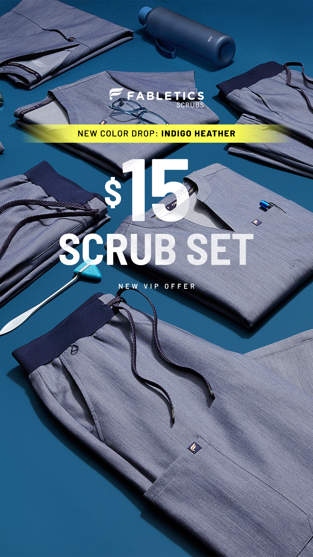 Fabletics Scrubs Facebook ad