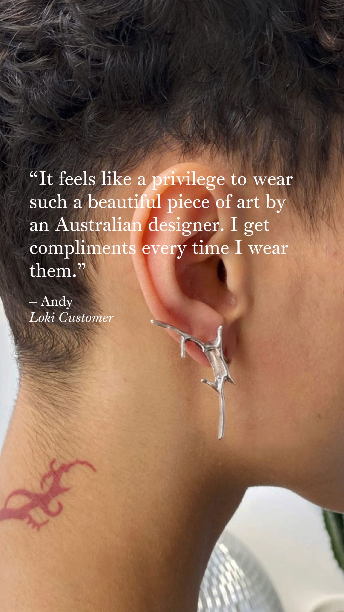 Loki Patera Facebook ad: OTOLITH EARRINGS