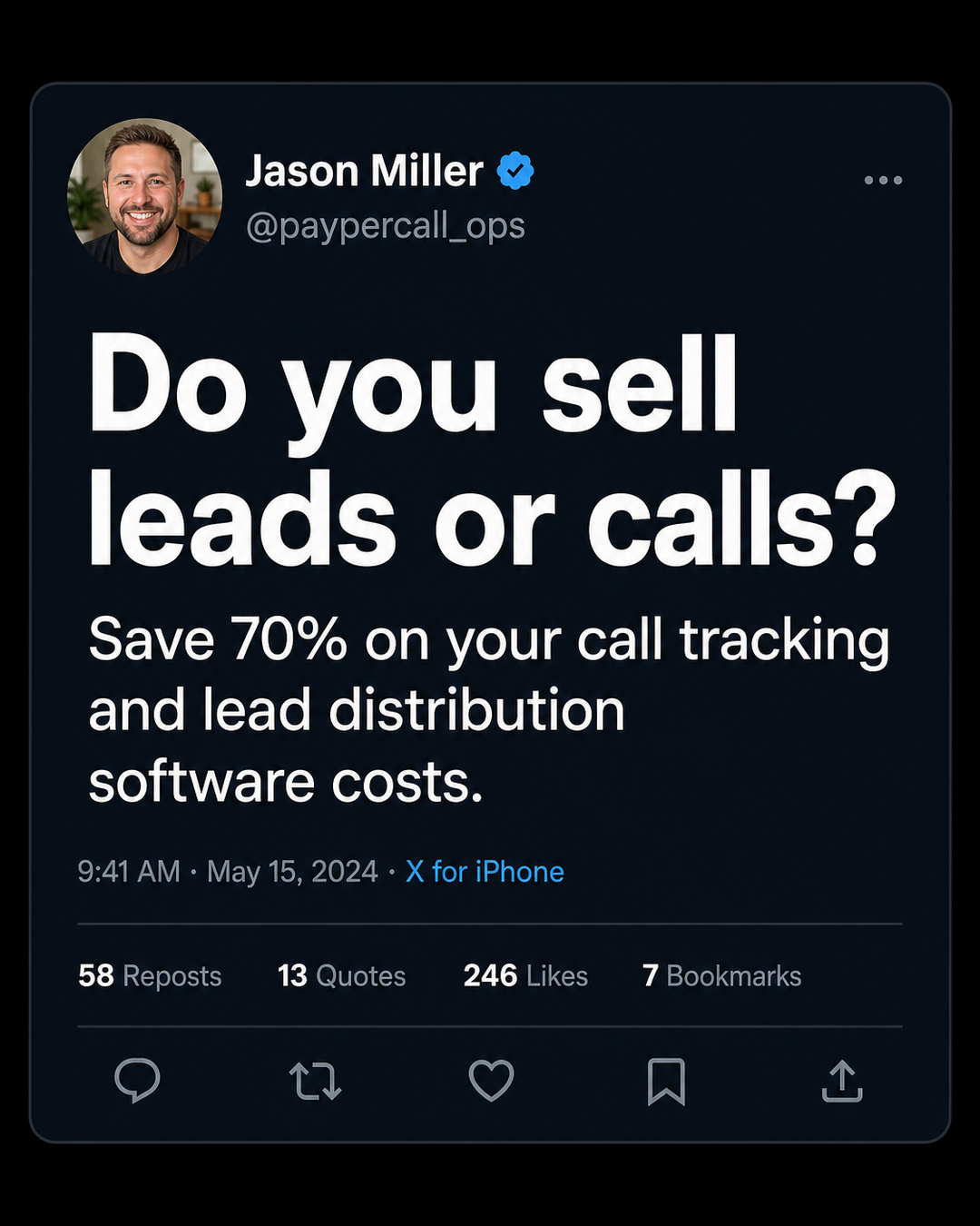 Lead Distro AI Facebook ad