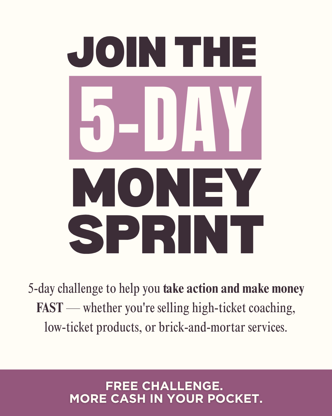 Marie Forleo Facebook ad: See results in 5 days!