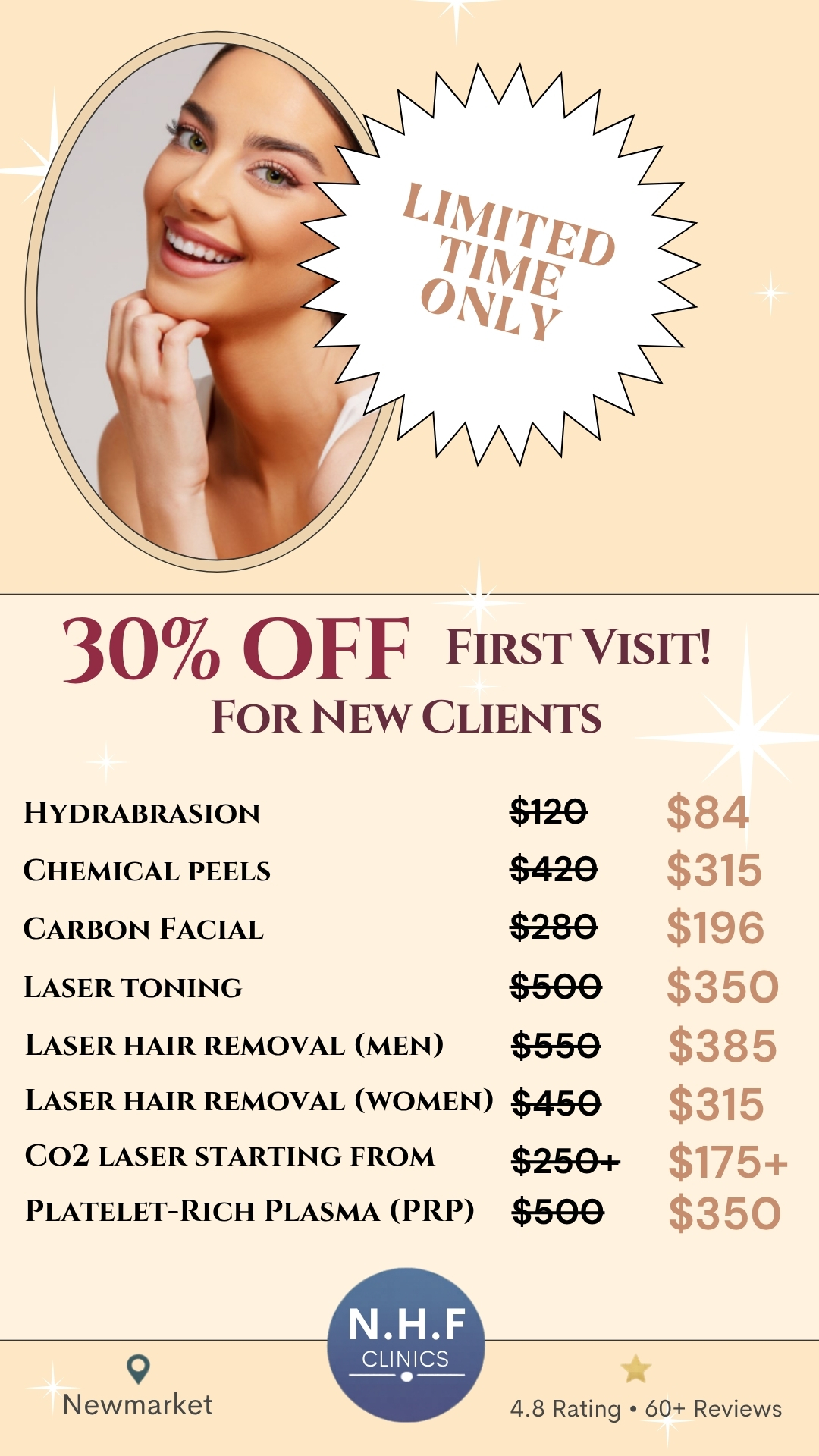 N.H.F Clinics Facebook ad