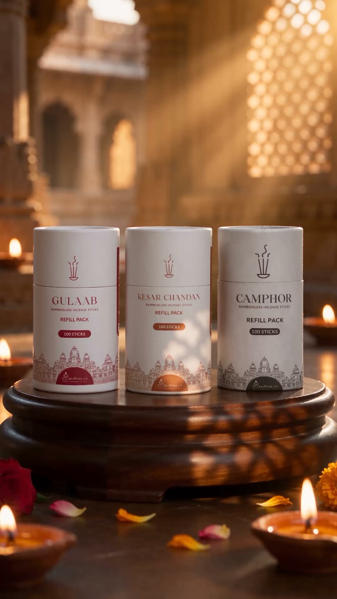 Sadhna.co Facebook ad: 3 Packs ₹999. ₹333 Per Pack.