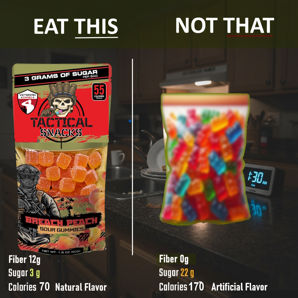 Tactical Snacks Facebook ad